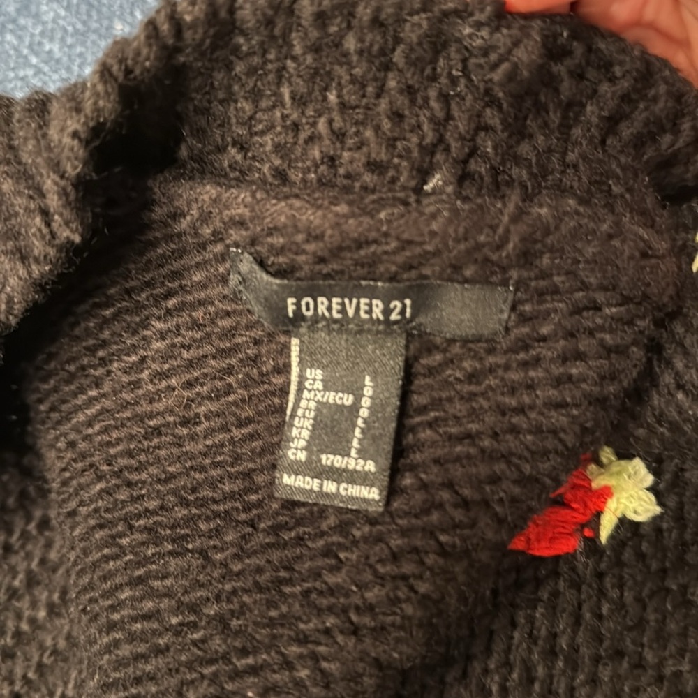 Cute Black Strawberry Cardigan - Picture 9 of 9